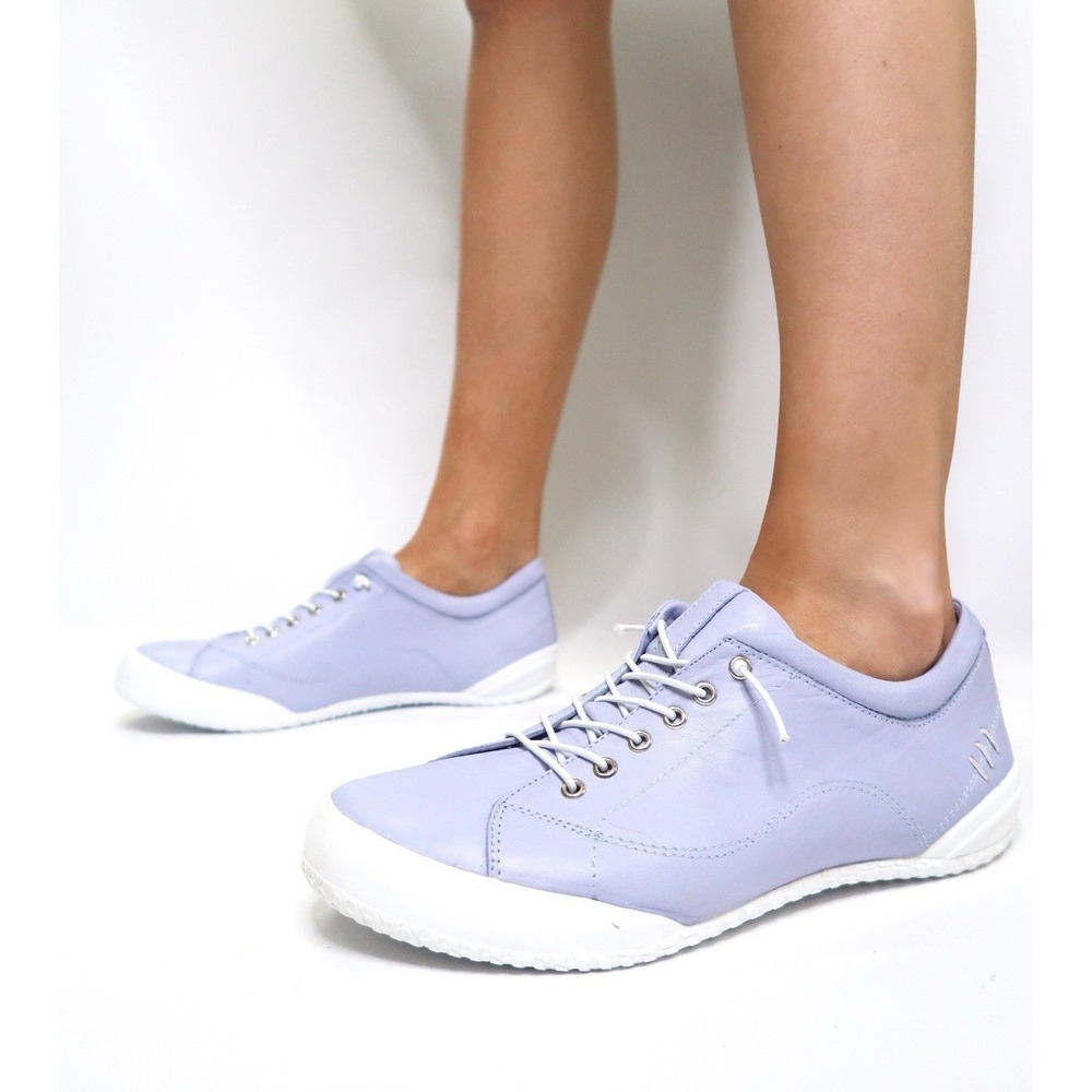 Gelato Tessa Leather Sneakers Lilac Comfort Shoe Women's Size EU 42 / US 11 - Picture 2 of 7